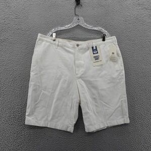 Dockers Perfect Short Classic Fit White Shorts Mens Size 40 Cotton‎ Twill NWT